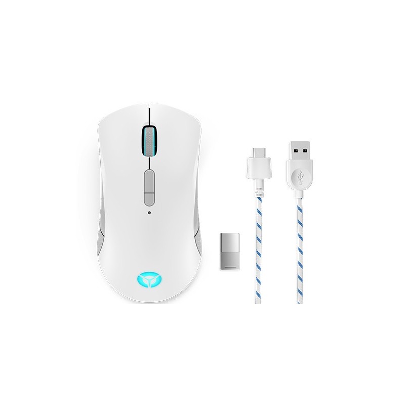 Lenovo Legion M600 Kabellose Gaming Maus Hellgrau GY51C96033